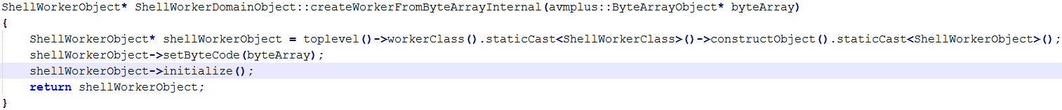 Worker Byte Array Creation