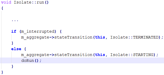 Internal Function Run