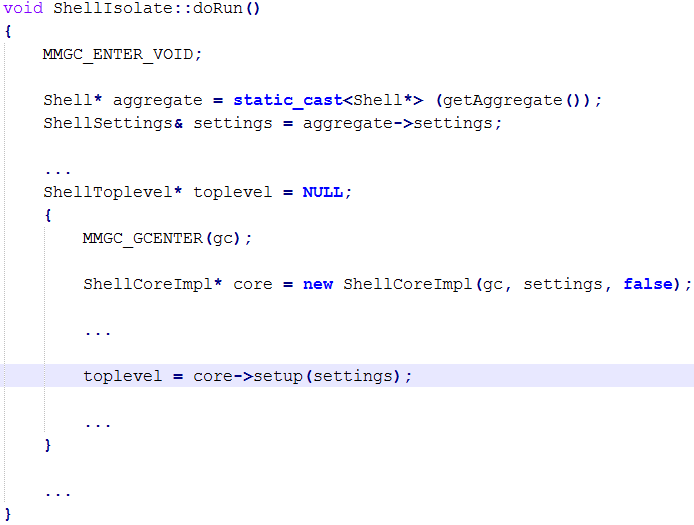 TopLevel Object Creation